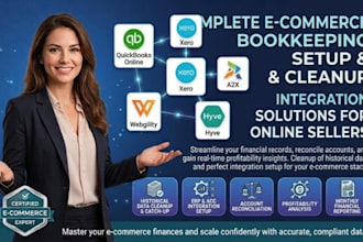 setup bookkeeping cleanup quickbooks online xero a2x webgility hyve true profit