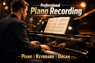 be your pro pianist for your song as a skilled piano player and transcriber