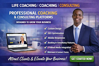 be your life coaching website, life coach website consulting website, coaching