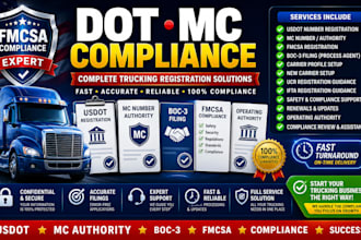 do dot, mc number, truck registration and fmcsa compliance