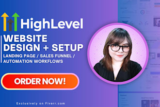 design a gohighlevel landing page, and ghl sales funnel