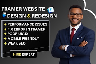 framer website design framer developer fix framer landing page development