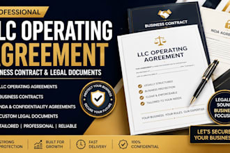 draft professional business contract and llc operating agreement