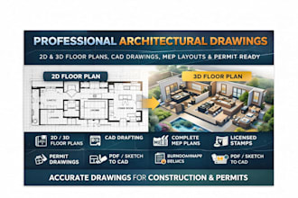 draw, redraw stamps architectural floor plans plan mep barndominium master plan