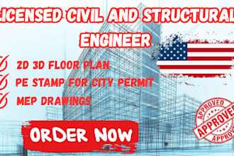 draw, redraw and stamp architectural floor plan, mep, barndominium blueprint