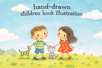 do children storybook illustration