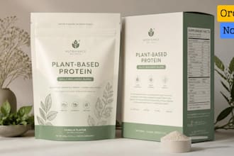 design premium supplement packaging and vitamin label design