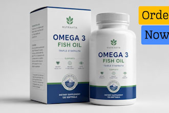 design premium supplement packaging and vitamin label design