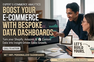 design a custom shopify or ecommerce tableau dashboard