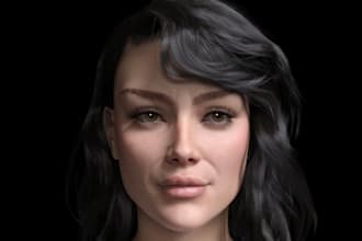 photorealistic 3d metahuman character, 3d human ai avatar, cinematic character