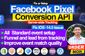 fix or setup facebook conversion API,meta pixel, with GTM server side tracking