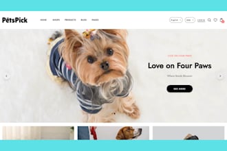 design pet shopify store pet store pet website pet accessories store pet shopify
