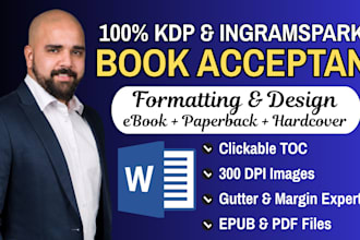 format amazon KDP ebook and paperback formatting manuscript formatting
