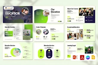 design educational course academic slide student training ppt presentation