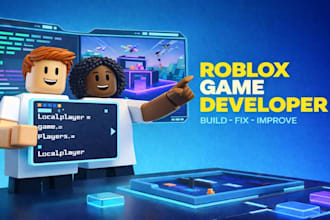 expert roblox developer, custom games, scripting, UI design, monetization setup
