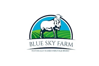 design eye catching free range organic farm logo