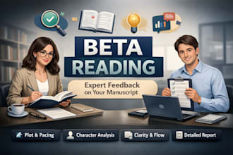 complete beta reading with clear and detailed feedback
