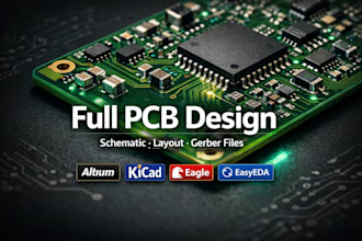 do circuit pcb design schematic diagram pcb board using altium kicad or eagle