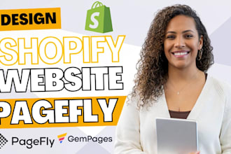 clone or design shopify landing page pagefly redesign pagefly replo gempages