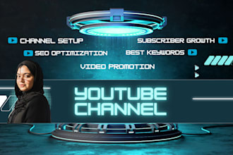create youtube channel with logo, banner and SEO