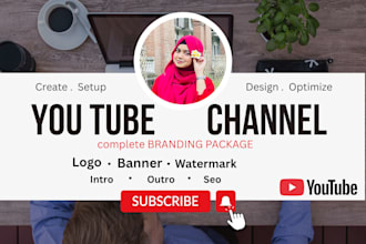 create youtube channel with logo, banner and SEO