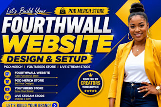 design fourth wall website pod store design fourth wall pod  store pod merch