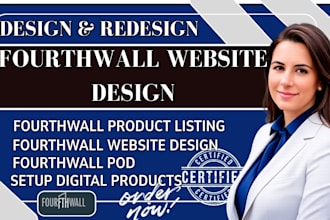 fourthwall website dropshipping store setup pod store product listings,merch pod