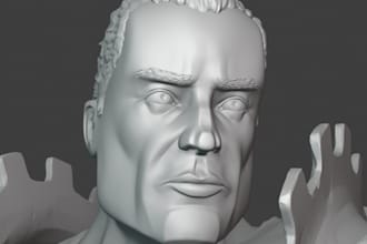 sculpt sci fi 3d model,fantasy character,figurines and miniature for printing