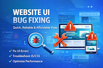 fix HTML, CSS, javascript, or react UI bugs
