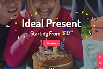 do events and party planning business website