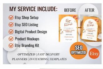 design etsy digital products, etsy shop setup,etsy digital product