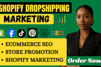 do shopify dropshipping marketing e commerce seo boost shopify sales promotion
