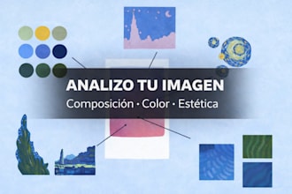 analizaré tu imagen y te daré feedback visual sobre composición y estética