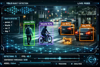 create a yolov8 object detection and real time ai vision system