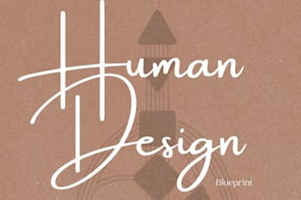 deliver a human design reading and a personal blueprint