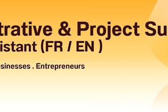 provide professional administrative and project support