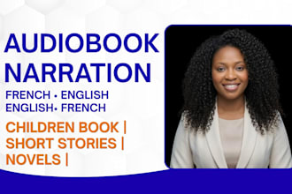 be your french female voice over audiobook narrator for acx audible