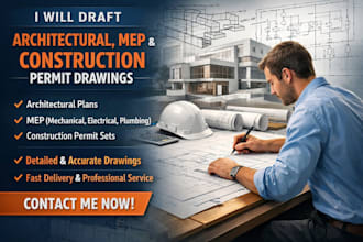 do your plumbing and electrical plans for permit