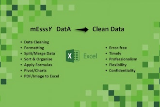 clean your excel data and convert PDF or image to excel