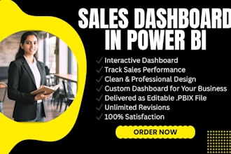 build a sales dashboard in power bi
