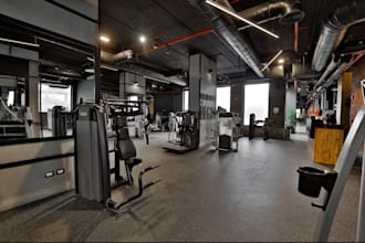 remodel commercial gym interior fitness club bar gym workout facility turf lanes