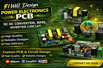 design power electronics pcb, dc dc converter, bms, inverter circuit