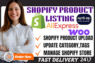 do shopify product listings on shopify,ebay,esty,woocommerce