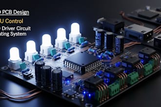 do led pcb board, mcu control, led circuit and led module for lighting system