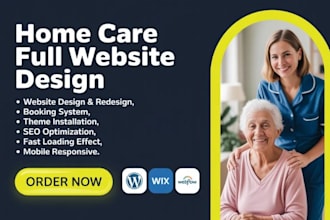 home care website healthcare senior care website elderly care assisted living
