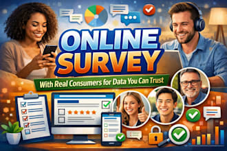 create and conduct your online survey with real consumers for data you can like