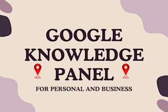 create and edit a google knowledge panel or graph for any category