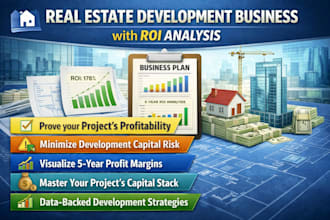 write a real estate development business plan with ROI analysis