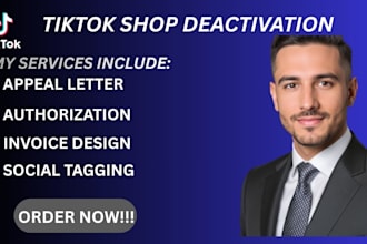 write a professional tiktok shop suspension appeal letter designed to clearly