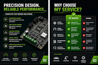 design automotive pcb layout, can bus stm32 esp32 and embedded system in altium